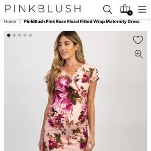 Pink Blush Floral Maternity dress